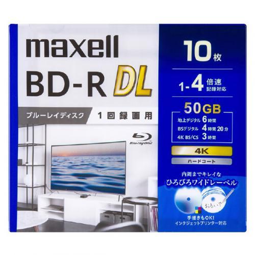 【3/22までポイント2倍】マクセル maxell 録画用BD-R DL 片面2層 50GB 10枚...
