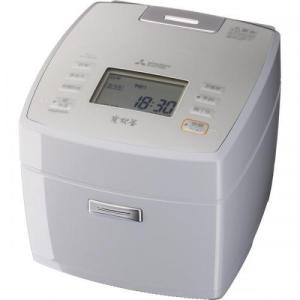 三菱 MITSUBISHI IHジャー炊飯器 5.5合炊き 炭炊釜 (2層厚釜) 淡雲(あわぐも) NJ-VEC10-H 〈NJVEC10-H〉