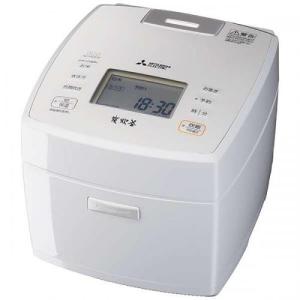 三菱電機 MITSUBISHI IHジャー炊飯器 5.5合炊き 炭炊釜 月白 げっぱく ホワイト系 NJ-VED10-W 〈NJVED10-W〉