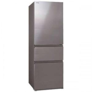 東芝 TOSHIBA 冷蔵庫 VEGETA  3ドア 左開き 356L GR-T36SVL-ZH アッシュグレージュ