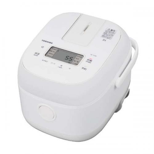 東芝 TOSHIBA IH炊飯器 3合炊き 備長炭ダイヤモンド釜 ホワイト RC-5XW-W〈RC5...