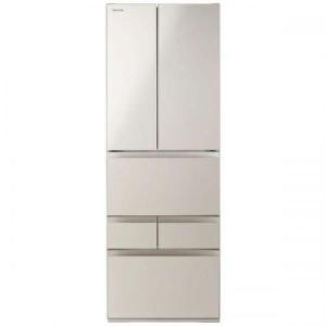 東芝 TOSHIBA 冷蔵庫 VEGETA 509L フレンチドア 6ドア GR-S510FH-EC サテンゴールド