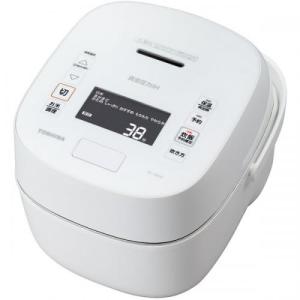 東芝 TOSHIBA 炊飯器 真空圧力IH炊飯器 炎匠炊き 鍛造かまど備長炭釜 5.5合炊き ホワイト RC-10VXP-W 〈RC10VXP-W〉