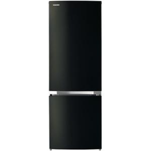 TOSHIBA 冷蔵庫 170L 2ドア 右開き メタリックブラック GR-P17BS-K 東芝