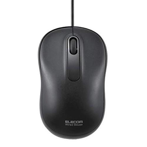 ELECOM 光学式有線マウス 3ボタン Mサイズ ブラック M-HC01URBK エレコム 〈MH...