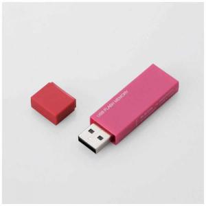 エレコム ELECOM キャップ式USBメモリ ピンク 32GB MF-MSU2B32GPN〈MFMSU2B32GPN〉