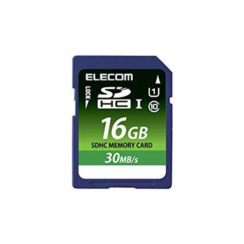 【5/5までポイント3倍】ELECOM Class10 UHS-I 対応SDHCメモリカード 16G...