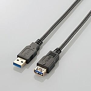 ELECOM USBケーブル USB3.0 A-A延長タイプ スタンダード 1m ブラック USB3...