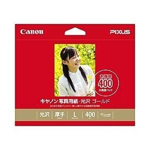 CANON 写真用紙・光沢 L判 400枚 ゴールド GL-101L400 〈GL101L400〉 ...