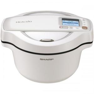 シャープ SHARP 水なし自動調理鍋 HEALSIO ヘルシオ ホットクック 1.6L ホワイト系 KN-HW16F-W 〈KNHW16F-W〉