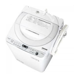 シャープ SHARP 全自動洗濯機 7.0kg ホワイト系 ES-GE7E-W (宅配サイズ商品 / 設置・リサイクル希望の場合は別途料金および配達日・時間指定不可) 〈ESGE7E-W〉｜denkichiweb