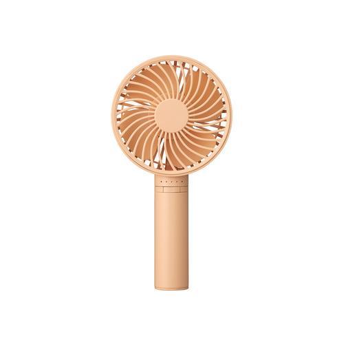 コイズミ KOIZUMI ハンディファン USB type-C充電式 アプリコットオレンジ KPF-...