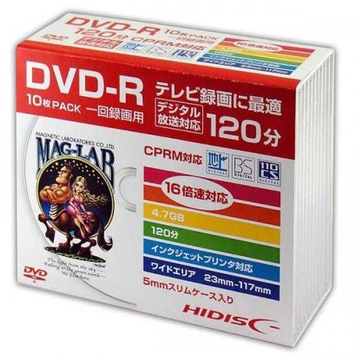 HI-DISC 録画用DVD-R 4.7GB 16倍速対応 10枚入 CPRM対応 HDDR12JC...