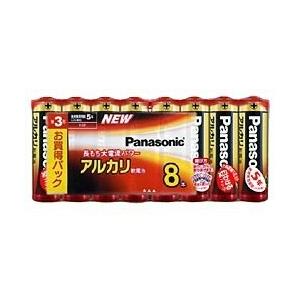 Panasonic アルカリ乾電池単3形8本パック LR6XJ/8SW パナソニック 〈LR6XJ8...