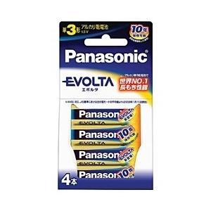 Panasonic 乾電池エボルタ単3形4本パック LR6EJ/4B パナソニック 〈LR6EJ4B...