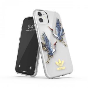 adidas アディダス iPhone 11 スマホケース Originals Clear Case CNY Blue/Gold 37767EW1765 〈37767EW1765〉の商品画像