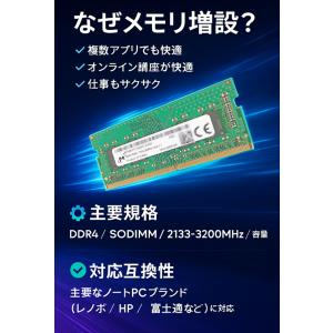 Micron ノートPC用メモリ DDR4 S...の詳細画像1