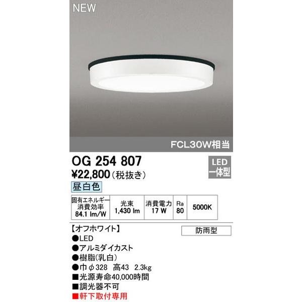 【関東限定販売】オーデリック「OG254807」LEDエクステリアライト／昼白色／照明／要工事■■