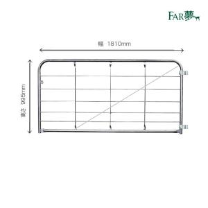 牛舎 畜舎 仕切り 扉 門扉 亜鉛メッキ スチールゲート