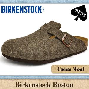 ビルケンシュトック サンダル メンズ ボストン 通常幅 ココア ウール BIRKENSTOCK BOSTON COCOA WOOL 160581｜denpcy