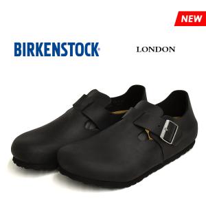 ビルケンシュトック ロンドン コンフォート シューズ メンズ レディース ブラック カジュアル オイルドレザー BIRKENSTOCK LONDON BLACK 166541 166543｜denpcy