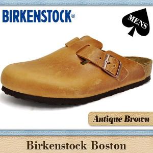 ビルケンシュトック サンダル メンズ ボストン 通常幅 アンティーク ブラウンレザー BIRKENSTOCK BOSTON ANTIQUE BROWN 760891｜denpcy