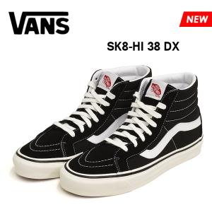 バンズ スケートハイ 38 DX ブラック/ホワイト メンズ スニーカー アナハイム スケハイ VANS SK8-HI 38 DX ANAHEIM FACTORY COLLECTION BLACK/WHITE VN0A38GFPXC｜denpcy