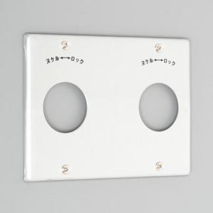 アメリカン電機 1161-2A コンセント用プレート 新金属製｜densetsu-n-net
