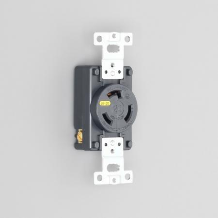 アメリカン電機 3220-L6 埋込コンセント 接地形2P 20A 250V (NEMA L6-20...