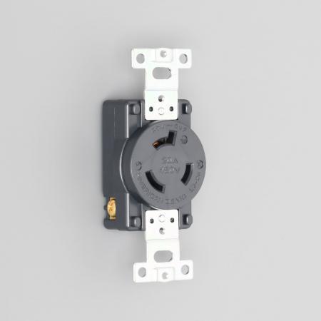アメリカン電機 3240-L8 埋込コンセント 接地形2P 20A 480V (NEMA L8-20...