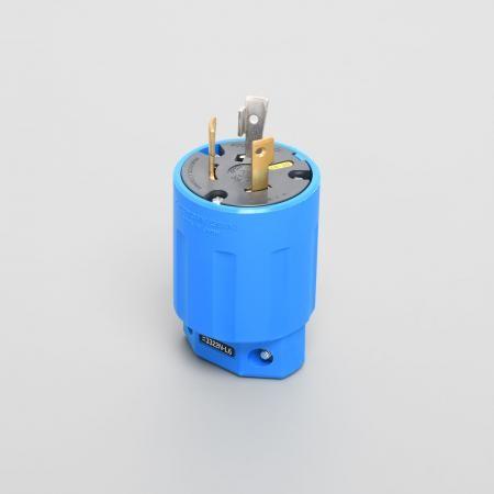 アメリカン電機 3322N-L6-BL プラグ (ナイロンカバー) 接地形2P 30A 250V (...