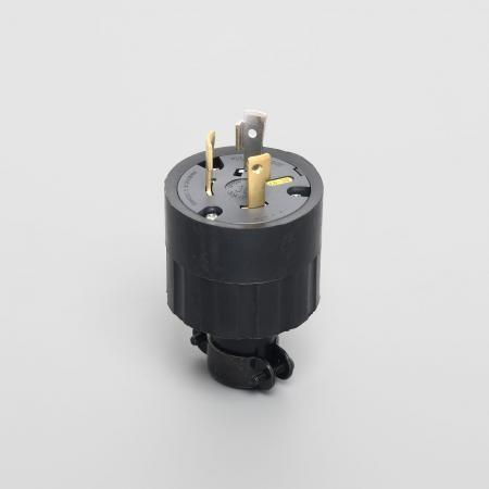 アメリカン電機 3322R-L6 プラグ (ゴムカバー) 接地形2P 30A 250V (NEMA ...