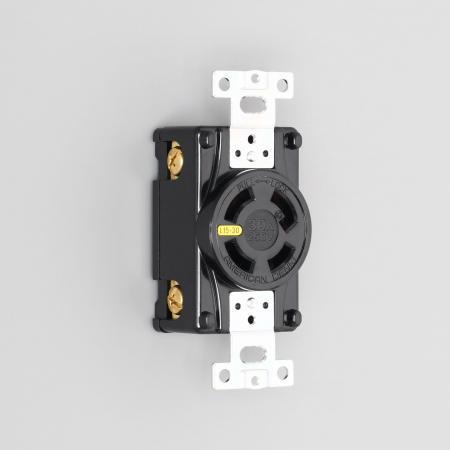 アメリカン電機 4320-L15 埋込コンセント 接地形3P 30A 250V (NEMA L15-...