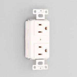 アメリカン電機 7110GHD 複式横型埋込コンセント 接地形2P 15A 125V (NEMA 5-15)｜densetsu-n-net