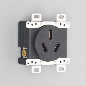アメリカン電機 8520N 埋込コンセント 3P 50A 250V｜densetsu-n-net