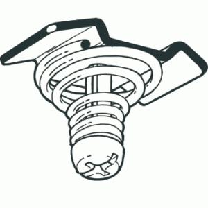 ネグロス電工 DK1N 【1個単位】 開口下向き用器具取付金具（電気亜鉛めっき）｜densetsu-n-net