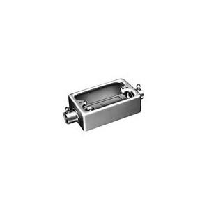 □パナ ねじなし付属品〈E〉 露出スイッチボックス(鋼板製)1コ用2方出 呼び E19 DS71191K｜densetsu-n-net