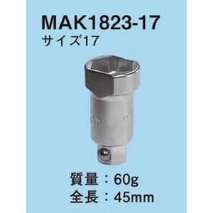 ネグロス電工 ラチェットメガネレンチ 替ソケット（MAK2347C、MAK1823、MAK1823S用) MAK1823-17｜densetsu-n-net