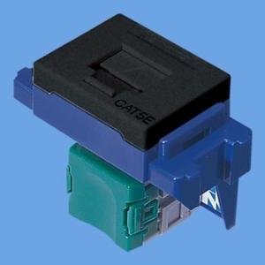 パナソニック NR3160B ぐっとすシリーズ　情報モジュラジャック（CAT5E）（埋込型）（ブラック）｜densetsu-n-net