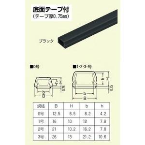 未来工業 PML-3KT 3号プラモール ブラック （テープ付）全長（1m）【10