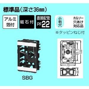 未来工業 小判スライドボックス 1ケ用  （センター磁石付） SBG｜densetsu-n-net