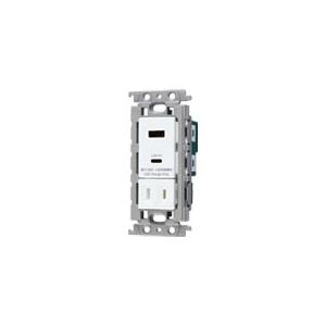 パナソニック【 WTF147740W 】コスモシリーズワイド21 埋込充電用USBコンセント2ポート(18W)(USB-A・C)(扉付コンセント付)(ホワイト)｜densetsu-n-net