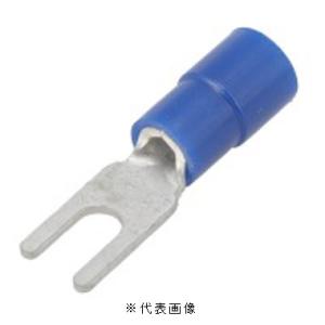 ニチフ TMEX2Y-3 絶縁被覆付圧着端子Y形 色 青 100個入