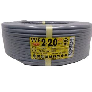 VVFケーブル1.6mm×3芯 100m巻 愛知電線 グレー 型式:VVF1.6mm×3C