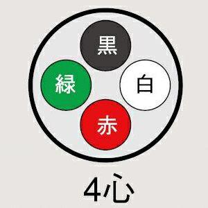 富士電線 VCT14SQ×4心 ビニルキャプタ...の詳細画像1