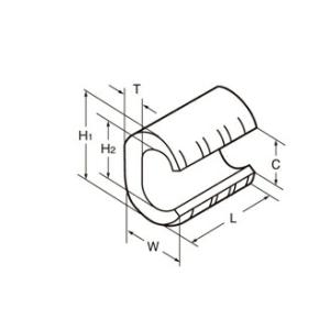 ニチフ T44 T形コネクタ 分岐接続用 個数1の詳細画像1