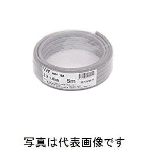 愛知電線 VVF2.0×2C+G1.6 VVFケーブル+G1.6 100m巻 緑・白・黒 色(絶縁