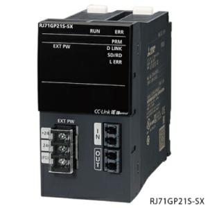 三菱電機 RJ71GP21S-SX CC-Link IEコントローラネットワークユニット 管理局/通常局 外部供給電源機能付き｜densetusizai