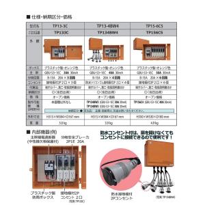 テンパール工業 TP13-3C 屋外電力用仮設...の詳細画像2