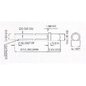 【郵便代込・送料無料】拡散タイプLED(3φ)-15本-3R4PD-7｜denshi